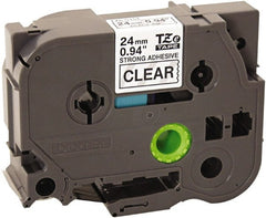 Brother - 1" Wide x 314.4" Long, Clear Plastic/Paper Tape Cassette - For Label Maker - Exact Tooling