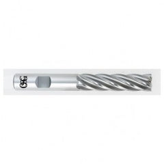 3/4 Dia. x 5-1/4 Overall Length 4-Flute Square End HSS-CO SE End Mill-Round Shank-Center Cutting-TiCN - Exact Tooling