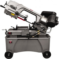 Jet - 7 x 12" Manual Combo Horizontal & Vertical Bandsaw - 1 Phase, 45° Vise Angle of Rotation, 3/4 hp, 115/230 Volts, Step Pulley Drive - Exact Tooling