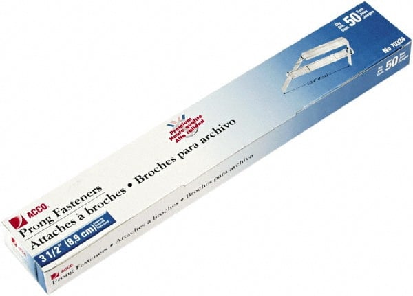 ACCO - 50 Piece Paper File Fasteners - 2-3/4" Long - Exact Tooling