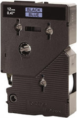 Brother - 1/2" Wide x 300" Long, Blue Tape Cassette - For Label Maker - Exact Tooling