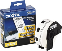 Brother - 15/16" Wide x 1" Long, White Paper Multi-Purpose Label - For Label Maker - Exact Tooling