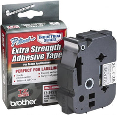 Brother - 1" Wide, Silver Tape Cassette - For Label Maker - Exact Tooling