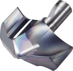 Kyocera - Series DA, 24mm Diam Grade PR1535 140° Replaceable Drill Tip - Carbide, Megacoat Finish, 240 Seat Size - Exact Tooling