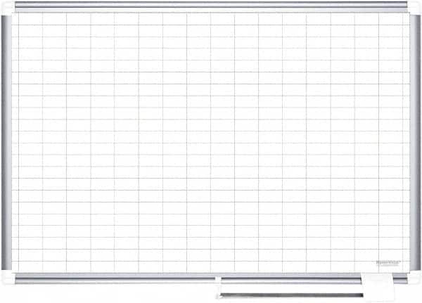 MasterVision - 48" High x 72" Wide Magnetic Dry Erase Calendar - Porcelain/Steel - Exact Tooling