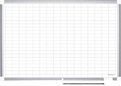 MasterVision - 48" High x 72" Wide Magnetic Dry Erase Calendar - Porcelain/Steel - Exact Tooling