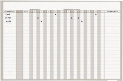 MasterVision - 36" High x 24" Wide Magnetic Dry Erase In/Out - Steel - Exact Tooling