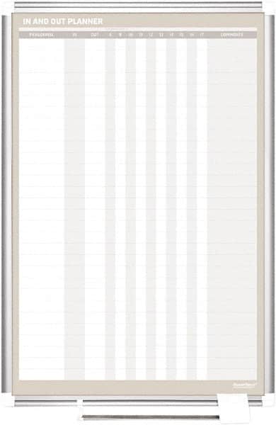MasterVision - 24" High x 36" Wide Magnetic Dry Erase In/Out - Steel - Exact Tooling