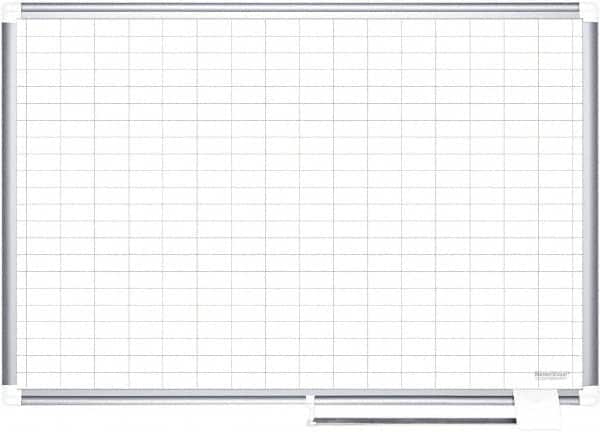 MasterVision - 48" High x 72" Wide Magnetic Dry Erase Calendar - Steel - Exact Tooling