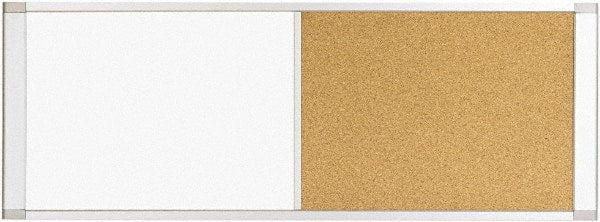 MasterVision - 18" High x 48" Wide Combination, Bulletin/Magnetic Dry Erase - Steel - Exact Tooling