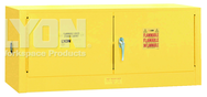 Piggyback Storage Cabinet - #5471 - 43 x 18 x 18" - 12 Gallon - w/2 door manual close - Yellow Only - Exact Tooling