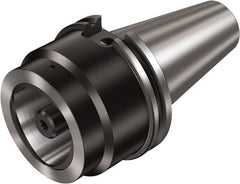Sandvik Coromant - 80mm Bore Diam, 80mm Body Diam x 70mm Body Length, Boring Bar Holder & Adapter - 2.86" Screw Thread Lock, 70mm Bore Depth, Internal Coolant - Exact Tooling