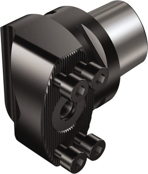 Sandvik Coromant - 63mm Bore Diam, 63mm Body Diam x 43mm Body Length, Boring Bar Holder & Adapter - 1.76" Screw Thread Lock, 43mm Bore Depth, Internal Coolant - Exact Tooling