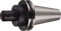 Sandvik Coromant - CAT50 Taper Shank 1" Hole End Mill Holder/Adapter - 2" Nose Diam, 2.62" Projection, Through-Spindle, Through-Bore & DIN Flange Coolant - Exact Tooling