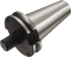 Sandvik Coromant - CAT40 Taper Shank 1" Hole End Mill Holder/Adapter - 75mm Nose Diam, 1" Projection, Through-Spindle, Through-Bore & DIN Flange Coolant - Exact Tooling