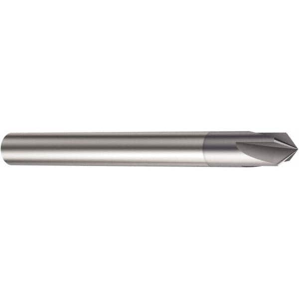 Sandvik Coromant - 0.059" Diam 4 Flute Single End Solid Carbide Chamfer Mill - Exact Tooling