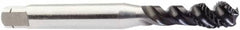 Sandvik Coromant - M6x1.00 Metric 3 Flute 6HX Modified Bottoming Spiral Flute Tap - Solid Carbide, CoolTop Finish, 80mm OAL, Right Hand Flute, Right Hand Thread, Series CoroTap 300 - Exact Tooling