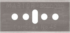 Martor USA - Carbon Steel, Replacement Blade - 1.53" Long - Exact Tooling