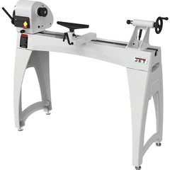 Jet - 28 Position, 14-1/2" Swing, 40" Distance Between Center, Cast Iron Woodworking Lathe - 2MT Head/Tailstock, 3/8" Spindle Hole, 400 to 3,000 RPM, 4" Quill Travel - Exact Tooling