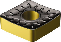 Sandvik Coromant - CNMM433 QR Grade 4305 Carbide Turning Insert - TiCN/AI2O3/TiN Finish, 80° Diamond, 1/2" Inscr Circle, 3/16" Thick, 3/64" Corner Radius - Exact Tooling