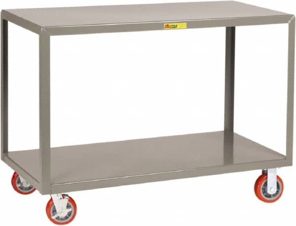 Little Giant - Mobile Table - Steel, Gray, 72" Long x 36" Deep x 34" High - Exact Tooling