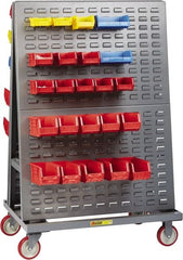 Little Giant - 1,200 Lb Capacity Multi-Purpose Lean Tool Cart - 24" Wide x 48" Deep x 56" High, Steel, Gray - Exact Tooling