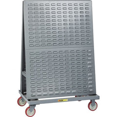 Little Giant - 1,200 Lb Capacity Multi-Purpose Lean Tool Cart - 24" Wide x 36" Deep x 56" High, Steel, Gray - Exact Tooling