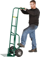 Little Giant - 800 Lb Capacity 60" OAH Hand Truck - Continuous Handle, Steel, Pneumatic Wheels - Exact Tooling