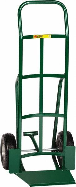 Little Giant - 600 Lb Capacity 47" OAH Hand Truck - Continuous Handle, Steel, Flat-Free Microcellular Foam Wheels - Exact Tooling