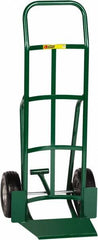 Little Giant - 600 Lb Capacity 47" OAH Hand Truck - Continuous Handle, Steel, Flat-Free Microcellular Foam Wheels - Exact Tooling