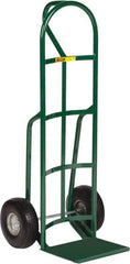 Little Giant - 600 Lb Capacity 49" OAH Hand Truck - Loop Handle, Steel, Flat-Free Microcellular Foam Wheels - Exact Tooling