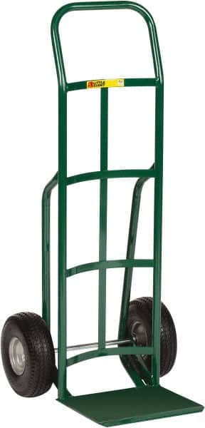Little Giant - 600 Lb Capacity 47" OAH Hand Truck - Continuous Handle, Steel, Flat-Free Microcellular Foam Wheels - Exact Tooling