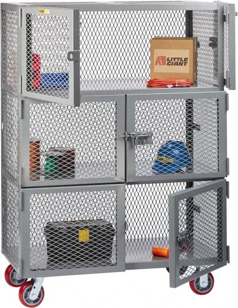 Little Giant - 6 Door, 3 Tier, Storage Cabinets & Lockers - Exact Tooling