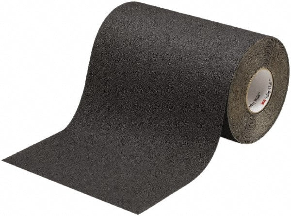 Ability One - Black Solid Color Anti-Slip Vinyl Tape - 24" Wide x 60' Long x 0.045" Thick, General Traffic - Exact Tooling