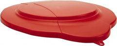 Vikan - 5 Gal Polypropylene Pail Lid - Red - Exact Tooling