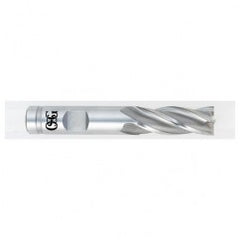1-3/4 Dia. x 5-1/2 Overall Length 6-Flute Square End HSS-CO SE End Mill-Round Shank-Non-Center Cutting-Uncoated - Exact Tooling