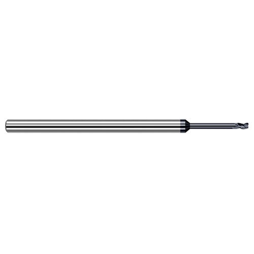 ‎Variable Helix End Mills for Exotic Alloys - 0.1875″ (3/16″) Cutter Diameter × 0.0150″ (1/64″) Radius × 0.2850″ Length of Cut × 2.2500″ (2-1/4″) Reach Carbide Corner Radius End Mill for Exotic Alloys, 4 Flutes, AlTiN Nano Coated - Exact Tooling