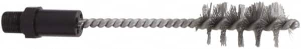 Value Collection - Blow Gun Steel Wire Brush - 1/4 NPT, 8-1/4" Long - Exact Tooling