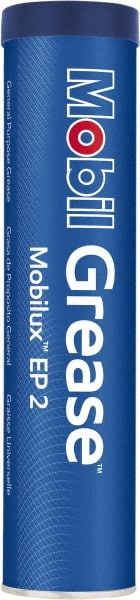 Mobil - 13.7 oz. Cartridge Extreme Pressure Multipurpose Grease - 266°F Max, Lithium, Brown - Exact Tooling