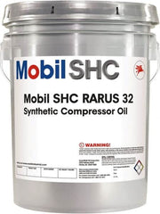 Mobil - 5 Gal Pail, ISO 32, Air Compressor Oil - 30.6 Viscosity (cSt) at 40°C, 5.6 Viscosity (cSt) at 100°C - Exact Tooling