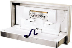 World Dryer - Polyethylene & Stainless Steel Baby Changing Station - 24-1/2" Long x 5-1/2" High x 41.3" Wide - Exact Tooling