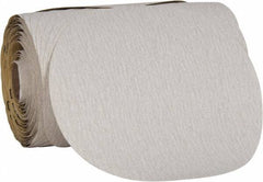 3M - 6" Diam, 120 Grit Aluminum Oxide Adhesive PSA Disc - Fine Grade, Reddish Brown, Film Backing, Flexible, Use with Random Orbital Sanders - Exact Tooling