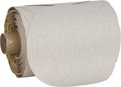 3M - 5" Diam, 220 Grit Aluminum Oxide Adhesive PSA Disc - Very Fine Grade, Reddish Brown, Film Backing, Flexible, Use with Random Orbital Sanders - Exact Tooling