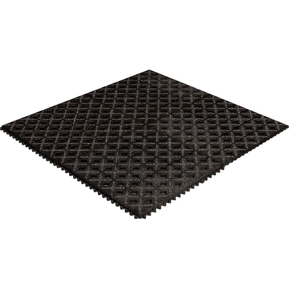 Crown Matting - Anti-Fatigue Matting; Dry or Wet Environment: Wet ; Length (Feet): 5.000 ; Width (Inch): 39 ; Thickness (Inch): 3/4 ; Surface Pattern: Molded; Raised Squares; Textured ; Surface Material: Nitrile Blend - Exact Tooling