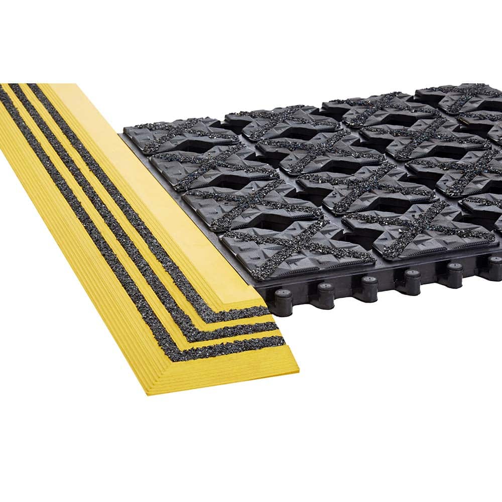 Crown Matting - Anti-Fatigue Matting; Dry or Wet Environment: Wet ; Length (Feet): 9.000 ; Width (Inch): 39 ; Thickness (Inch): 3/4 ; Surface Pattern: Molded; Raised Squares; Textured ; Surface Material: Nitrile Blend - Exact Tooling