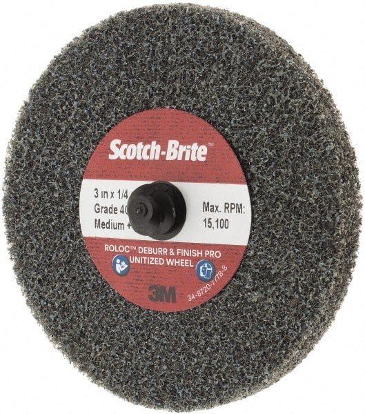 3M - 3" Disc Diam, Ceramic Quick Change Disc - Type R Attaching System, Coated, Medium Grade - Exact Tooling