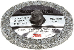 3M - 2" Disc Diam, Ceramic Quick Change Disc - Type R Attaching System, Coated, Medium Grade - Exact Tooling
