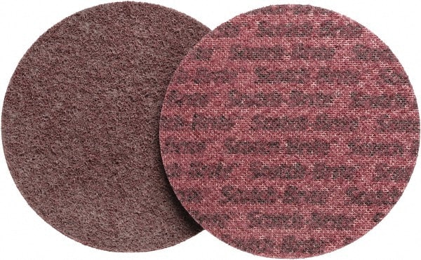 3M - 5" Diam, Aluminum Oxide Hook & Loop Disc - Medium Grade, Nonwoven, - Exact Tooling