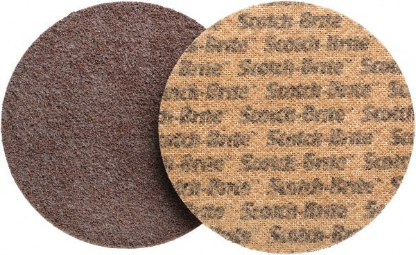 3M - 5" Diam, Aluminum Oxide Hook & Loop Disc - Coarse Grade, Nonwoven, - Exact Tooling