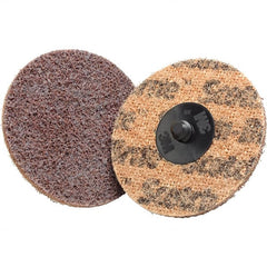 3M - 3" Disc Diam, Aluminum Oxide Quick Change Disc - Type S Attaching System, Coated, Coarse Grade - Exact Tooling